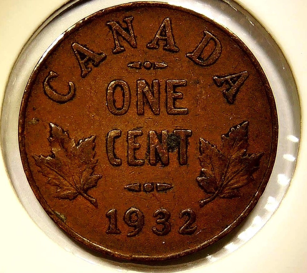 1932 Canada Small Cent King George V