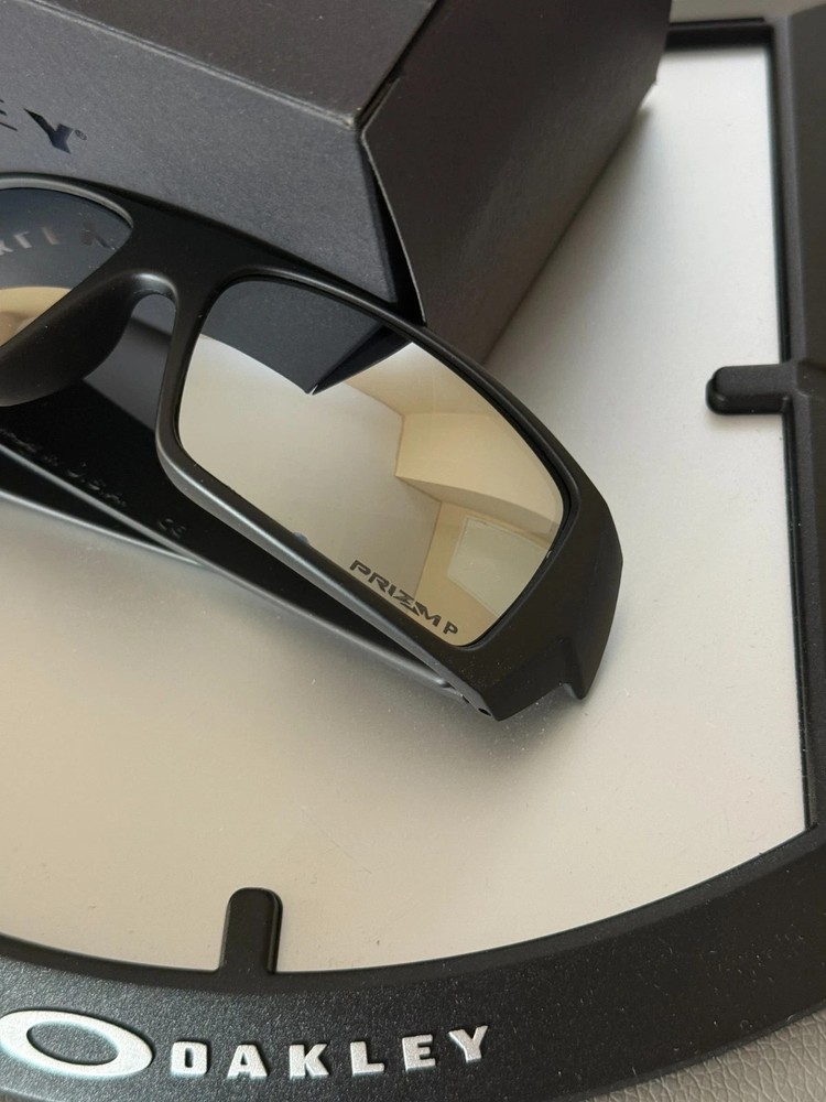 OAKLEY Gascan Rectangular Sunglasses Black/Mirrored Lens OO9014 NEW