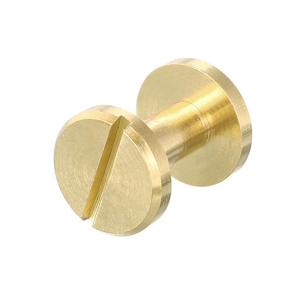 10x10mm Flat Studs Rivet Binding Rivets Screw Back Rivets DIY 15 Sets