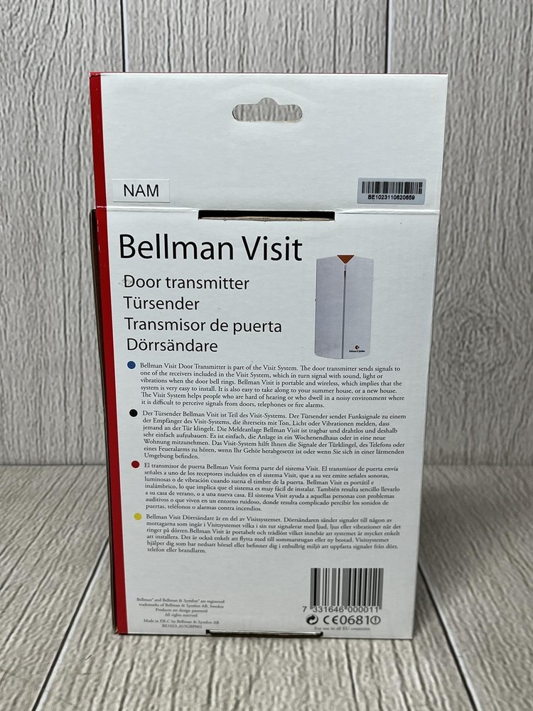 Bellman Visit Door Transmitter BE1023 & Symfon