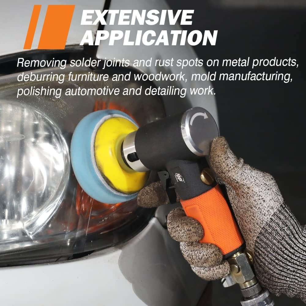 Mini Air S ander, Random Orbital Air Sander, Mini Pneumatic Sander for Auto B...