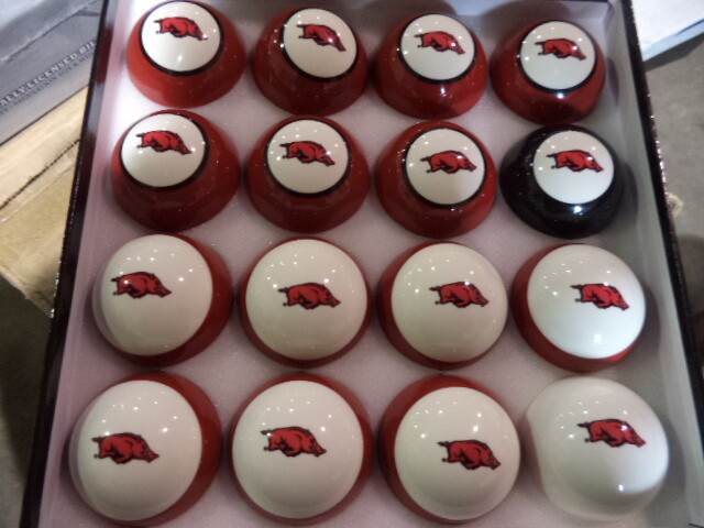 Arkansas Razorbacks Billiard Ball Set