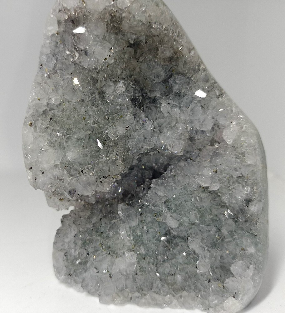 Gorgeous Silver Amethyst Crystal Cluster 1.5lb