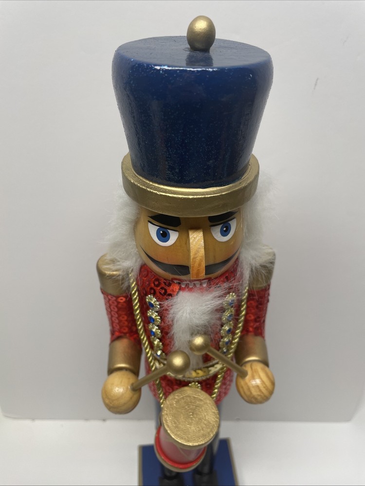 Classic Wooden Nutcracker Drummer Figurine