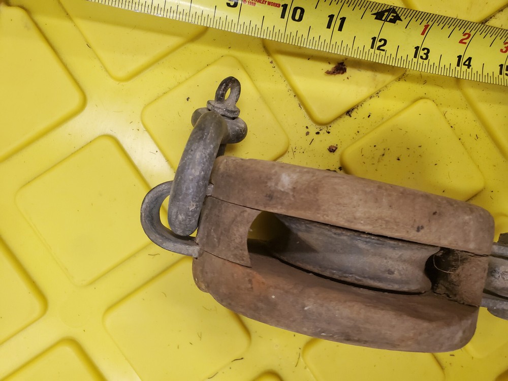 Vintage Block and Tackle Pulley #5