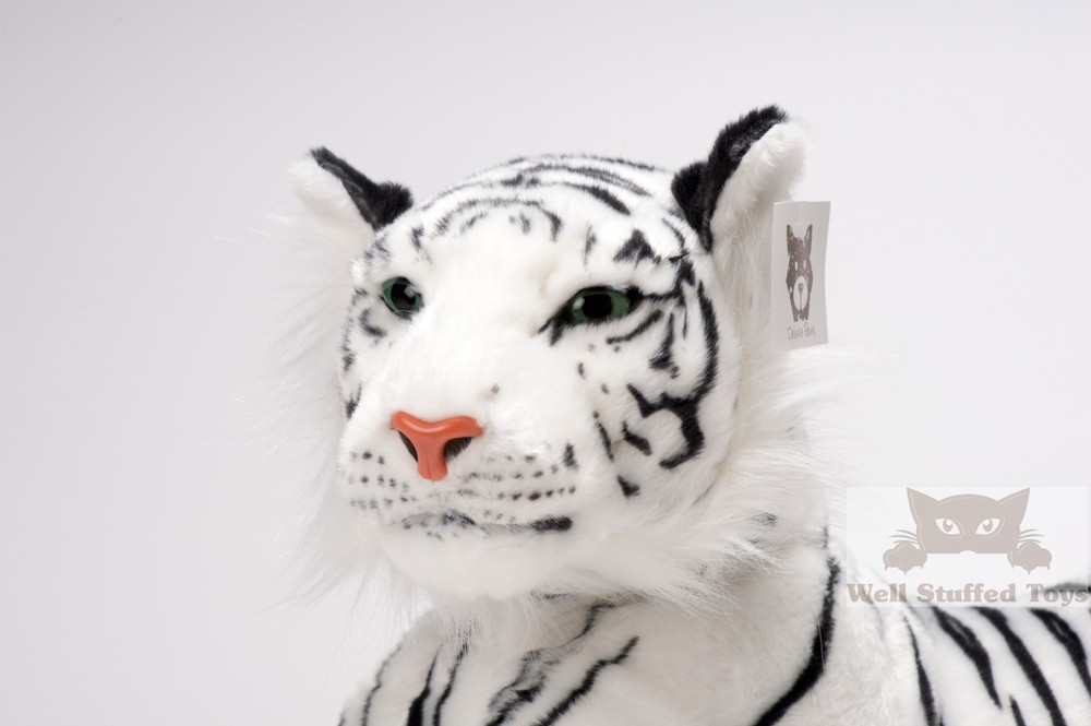 Large White Tiger Plush 140cm Soft Stuffed Realistic Animal