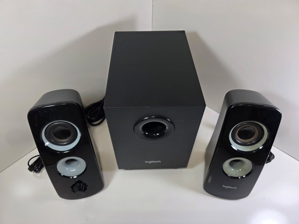 Logitech Speaker System Z323 with Subwoofer, Black, -Fully Tested