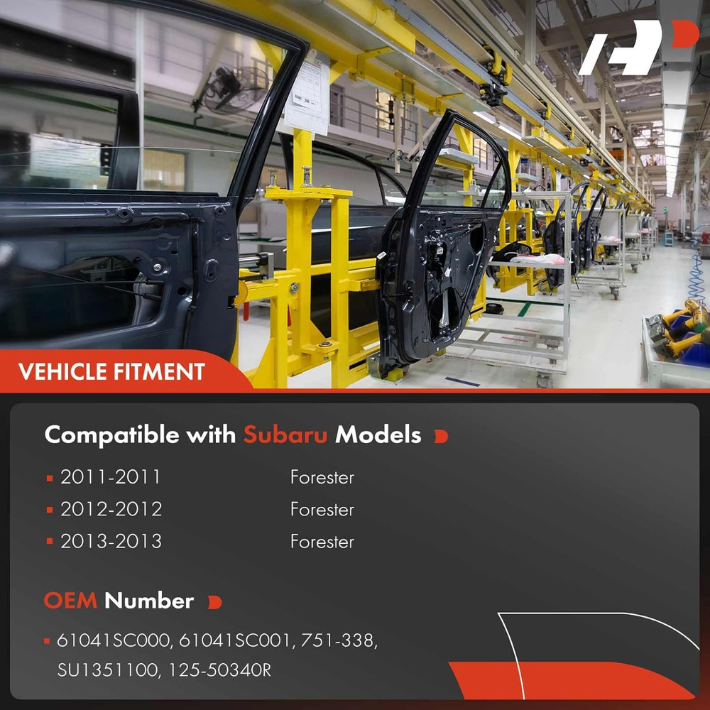 2009-2013 Subaru Forester Front Right Power Window Regulator–Compatible