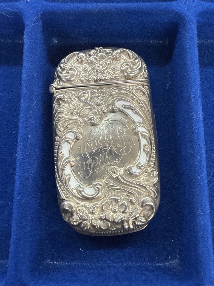 Antique Sterling Silver match safe