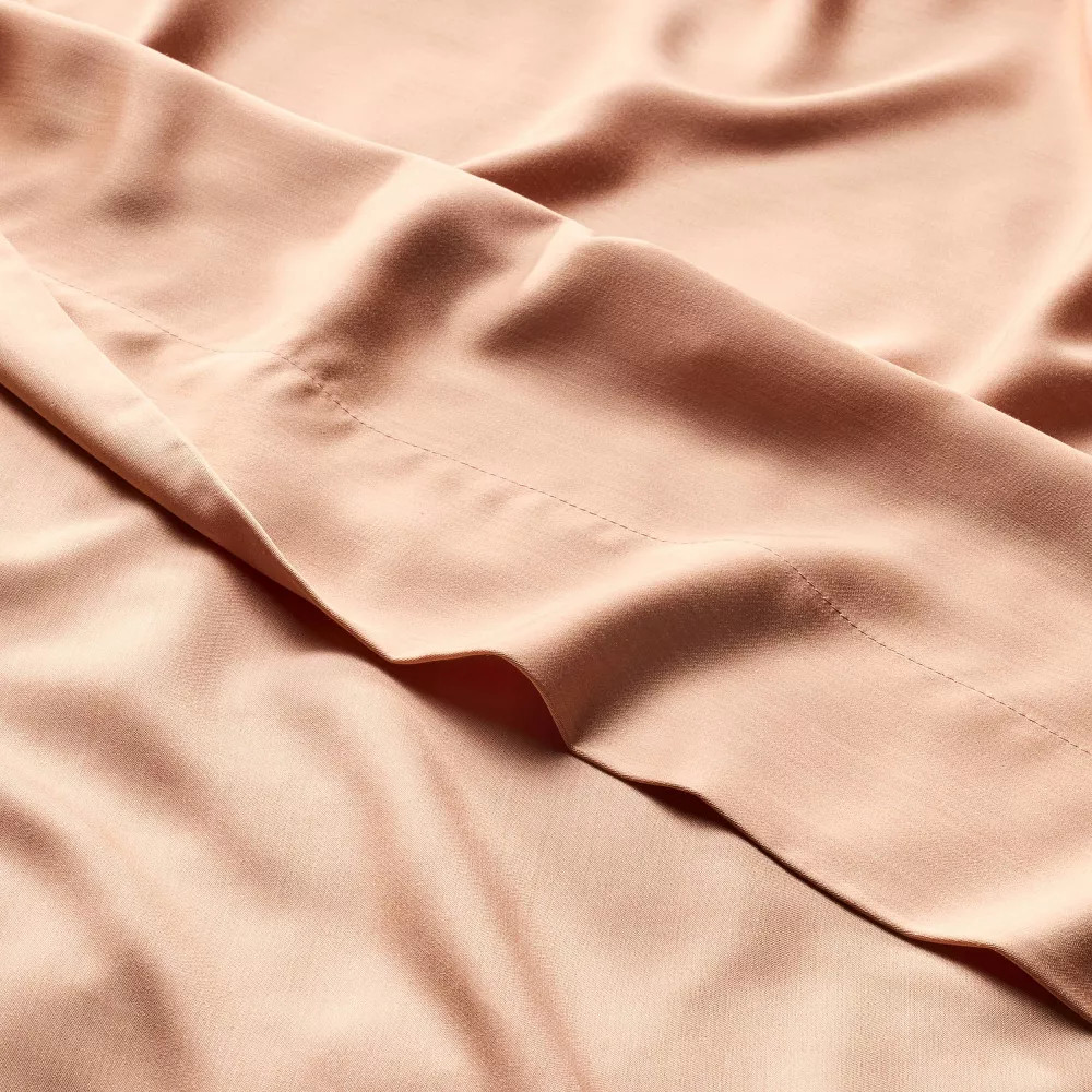 Queen 400 Thread Count Rayon from Bamboo Sheet Set Light Adobe Clay