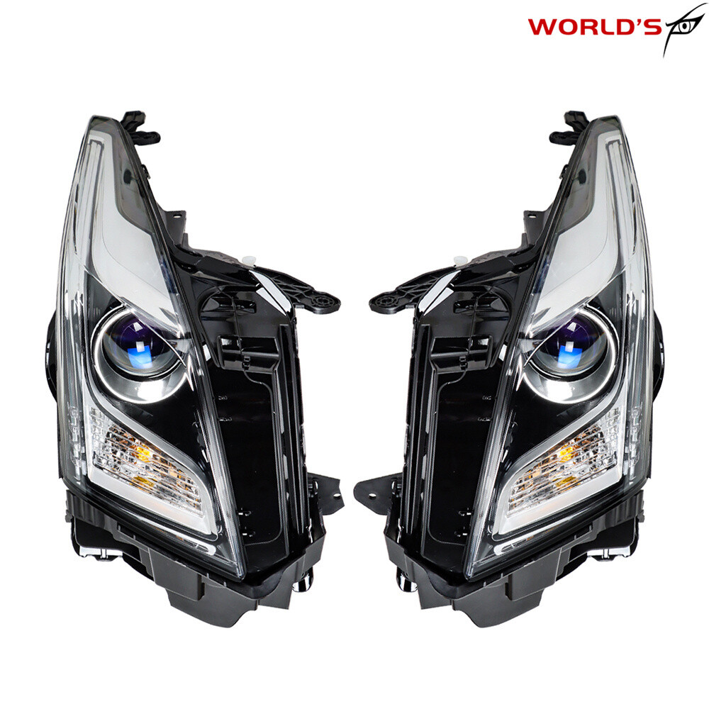 For Cadillac ATS 2013-2018 Headlights Halogen Assembly Projector Left+Right Side