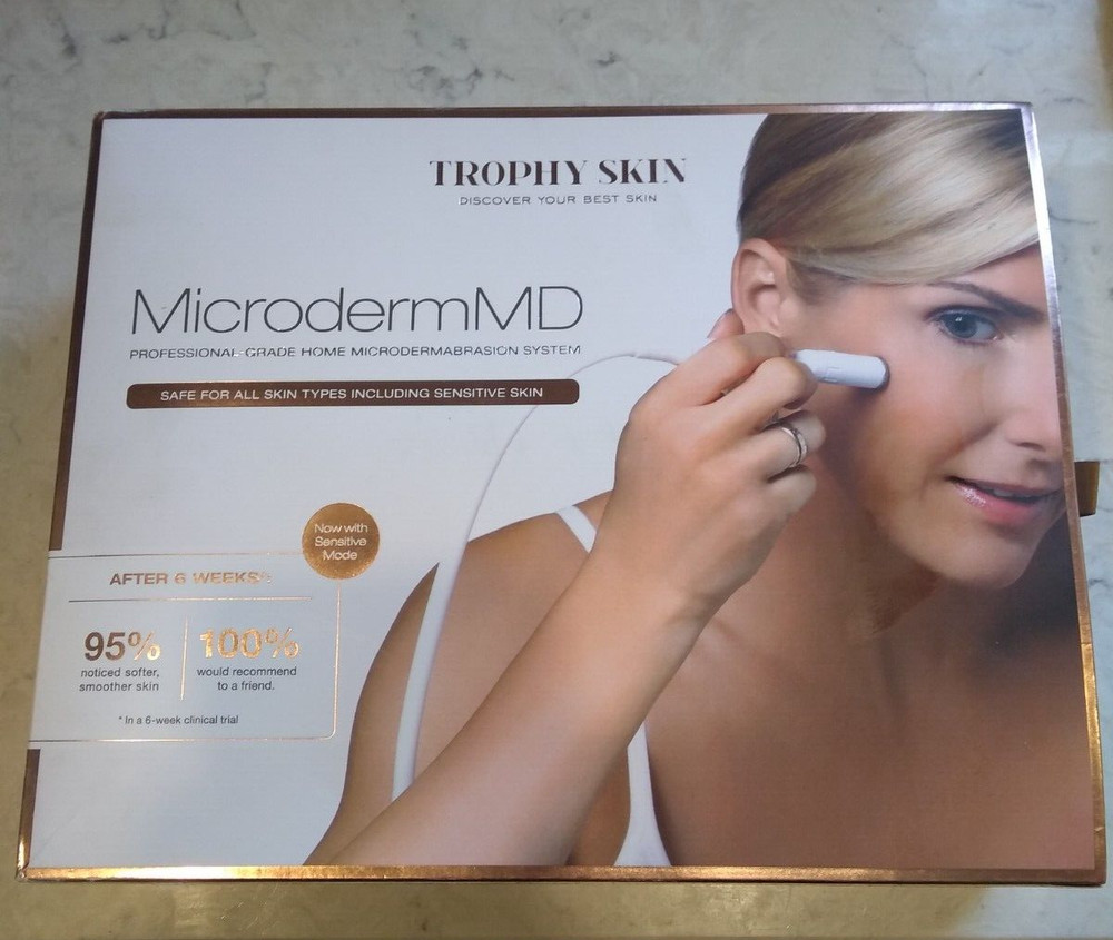 Trophy Skin Microderm MD TSMDD02 Microdermabrasion System White New Open box