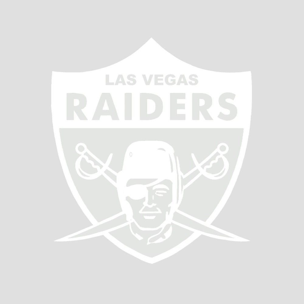 White Old School Raiders Logo Sticker Decal