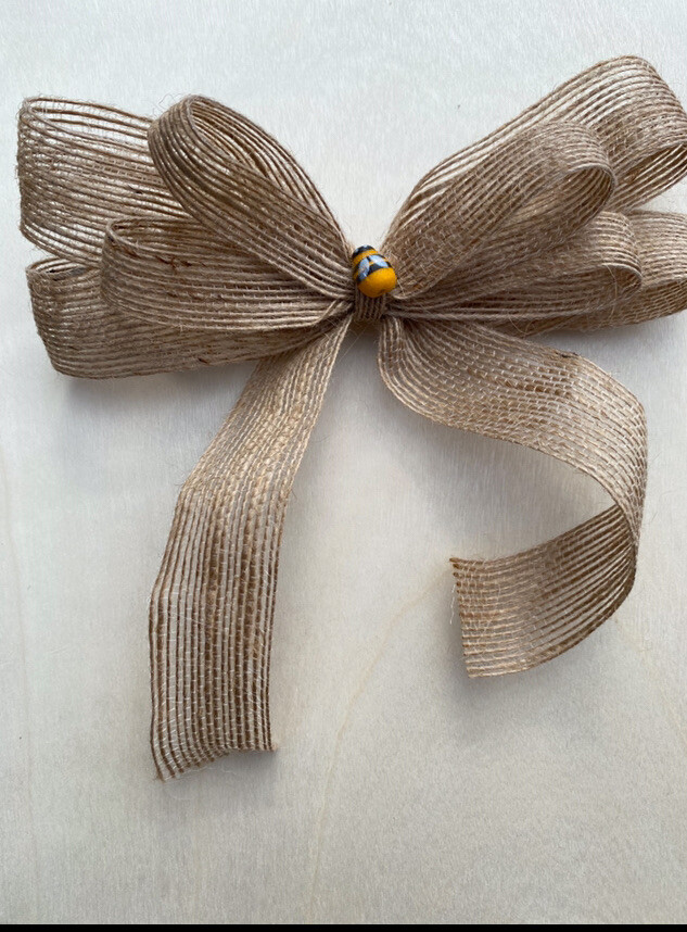 Bumble Bee Burlap Bow