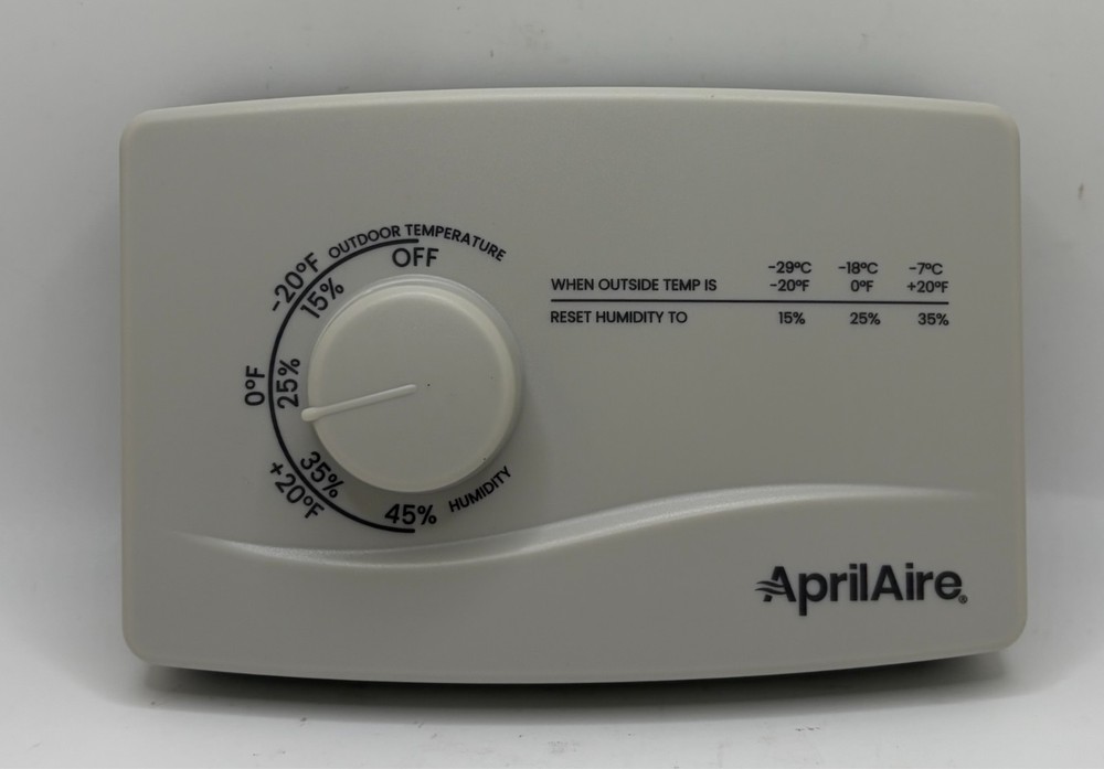 Aprilaire 4655 Manual Humidifier Control - White