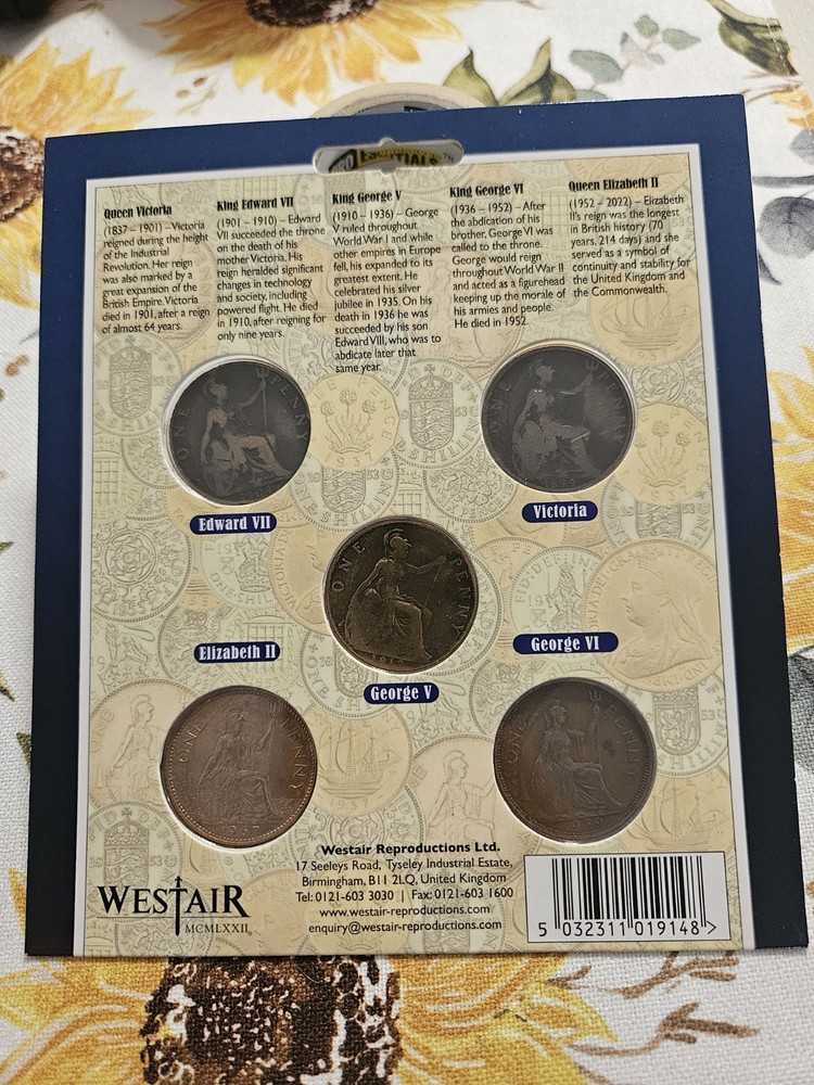 British Monarchs Collection Original British Coins