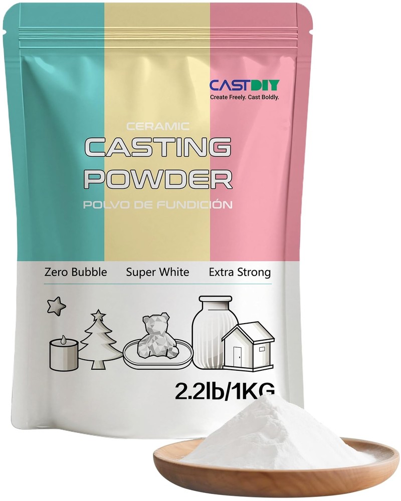 Casting Powder 1 kg, Zero Bubbles, Super White, Super Hard, Odorless, Plaster...