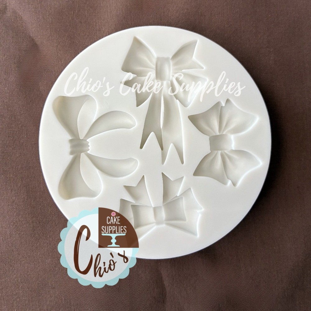 Bows silicone Mold 4 cavities, 4 different designs