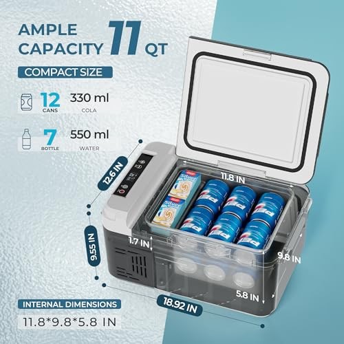 12 Volt 11 Quart (10L) Compressor Electric Cooler APP 11QT Refrigerator