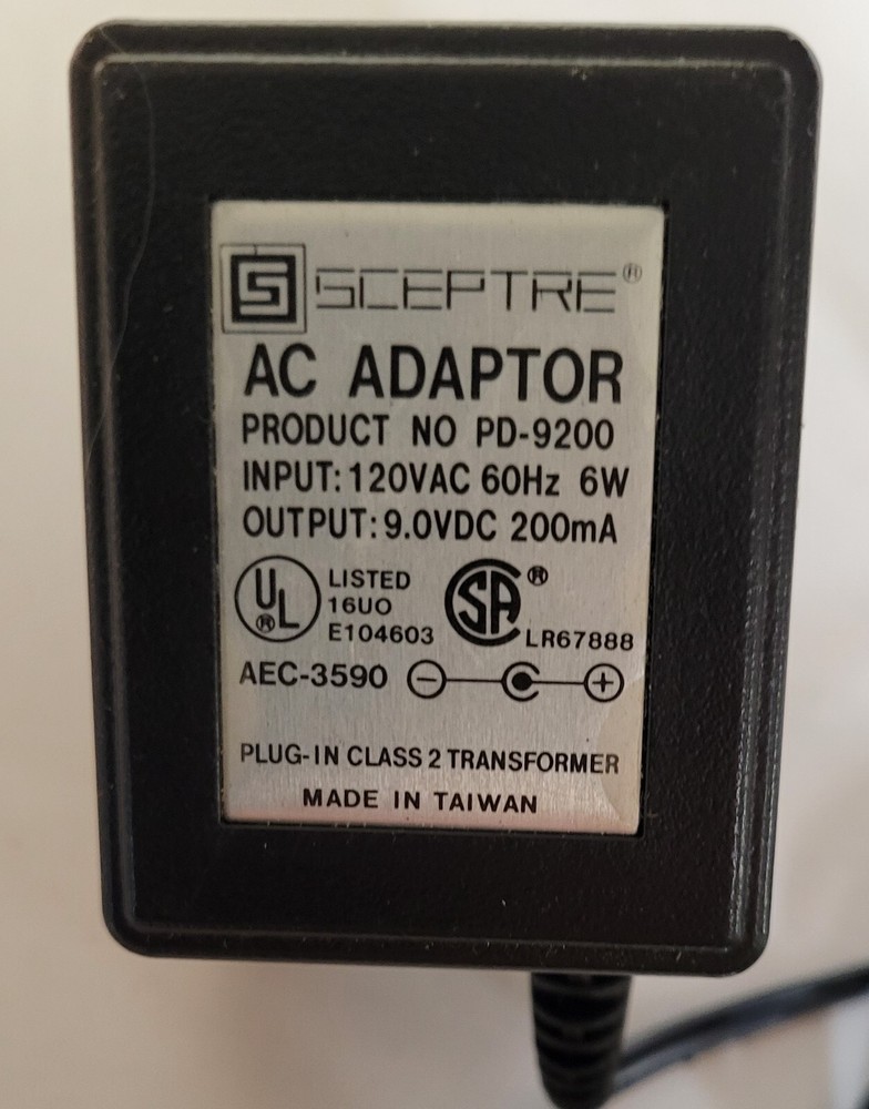 INLINE 2080 Computer Video Interface for PS/2 & Compatible Computers AC Adaptor