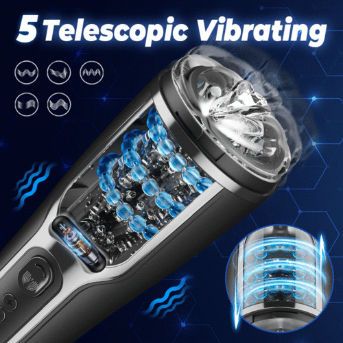 Automatic Male Masturbaters Thrusting Rotating Vibrating Strokers Cup Lubricants