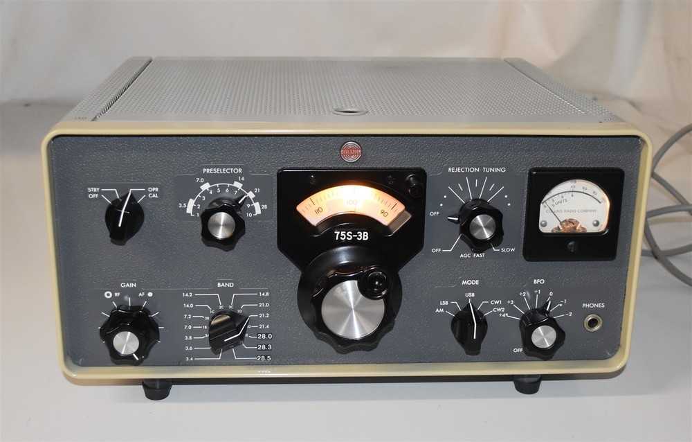 COLLINS 75S-3B HF RECEIVER ROUND EMBLEM