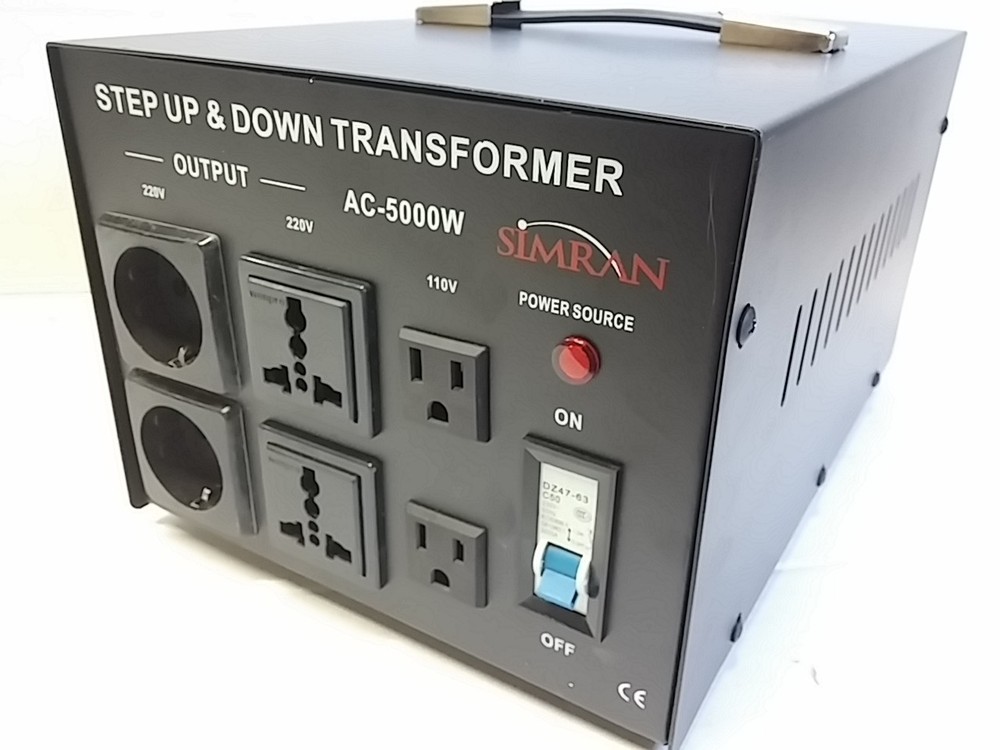 Step Up Down Simran 5000 Watt Voltage Converter Transformer 110 220 Volt 5000W