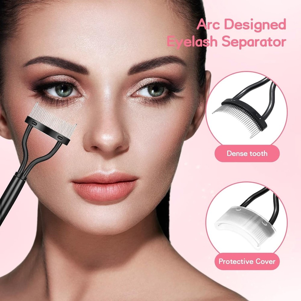 Eyelash Tools False Eyelash Applicator Folding Eyebrow Brush Eyelash Curler Comb