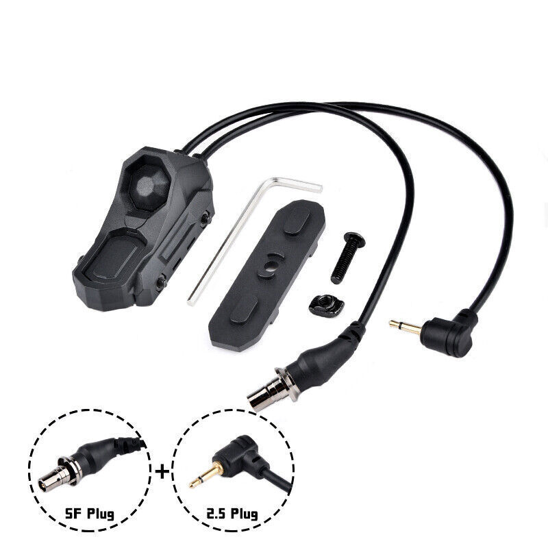 Tactical Laser Crane Remote Dual Control Pressure Switch For Surefire flashlight