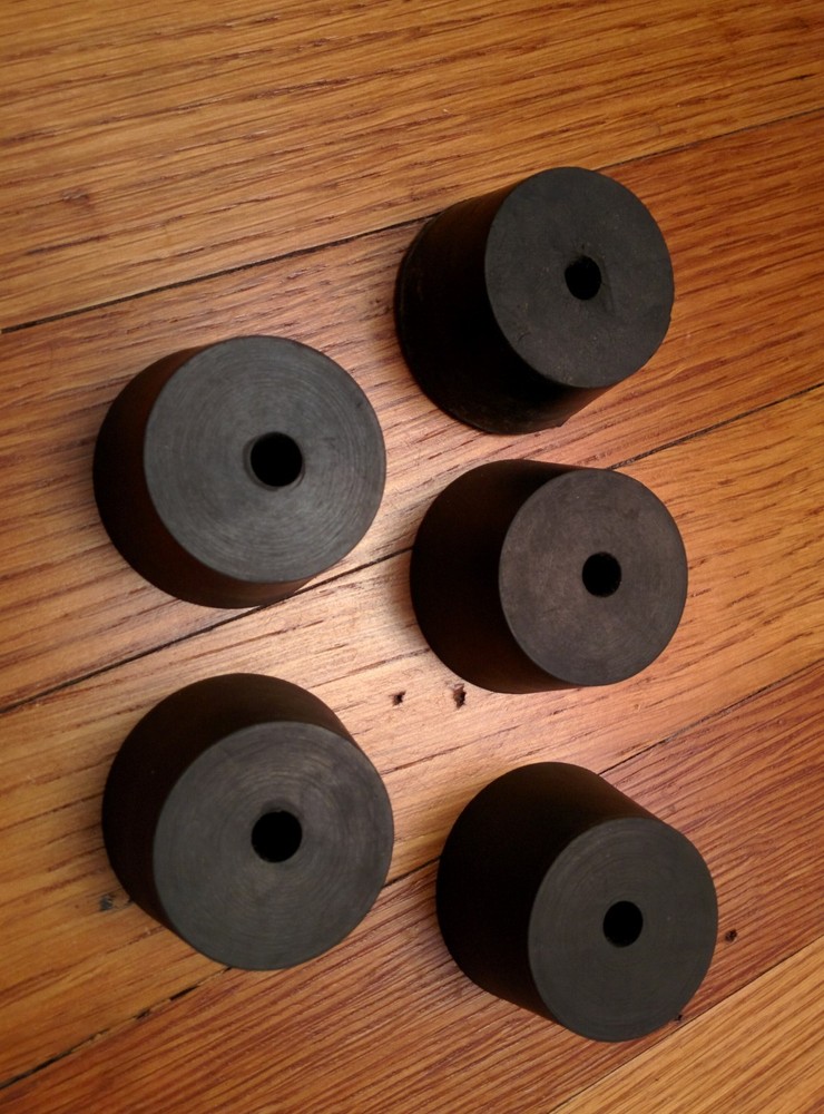 Rubber stopper, #8, 1-hole - 5 each