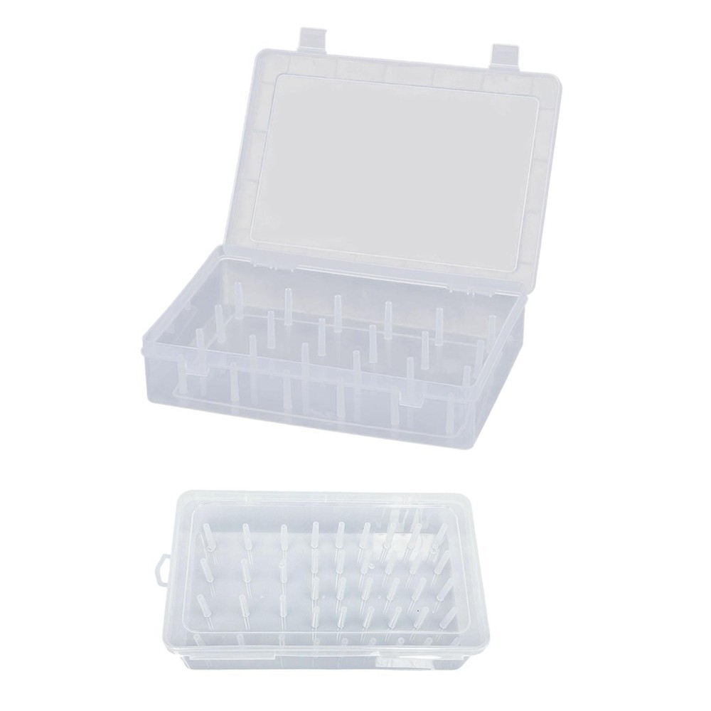 Sewing Thread Storage Box Clear Spools Thread Holder