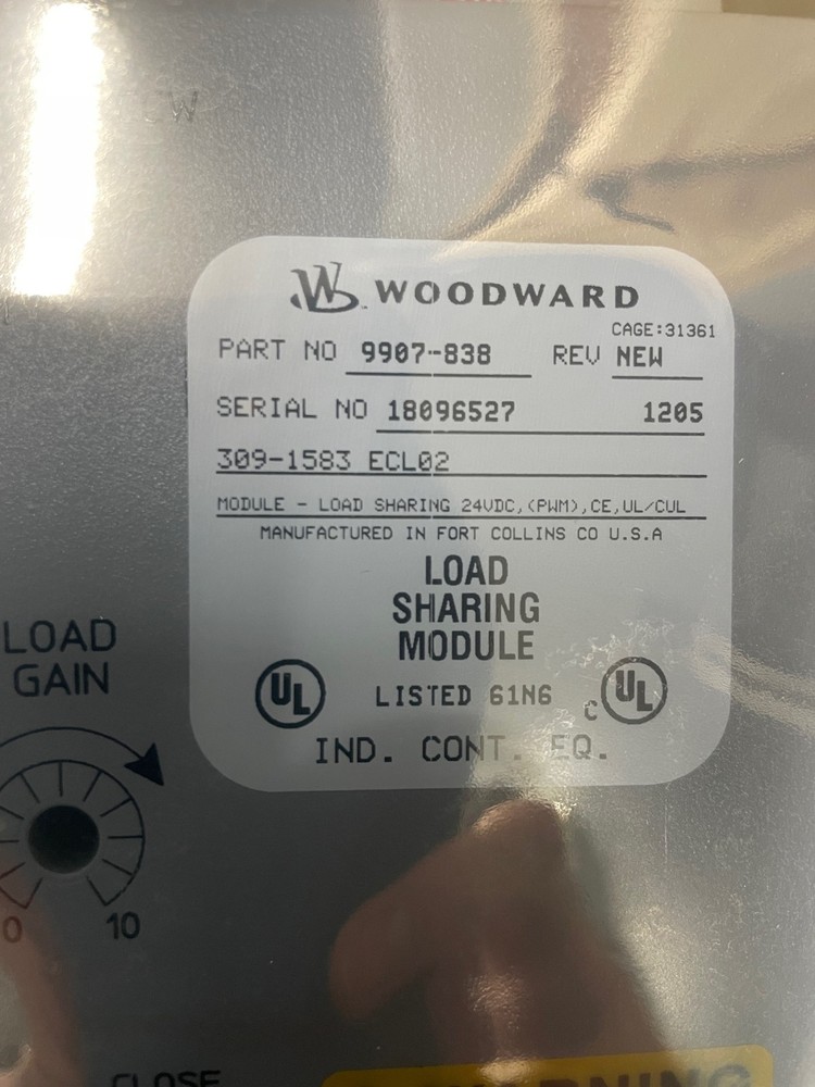 Woodward Load Sharing Module 9907-838 24vdc