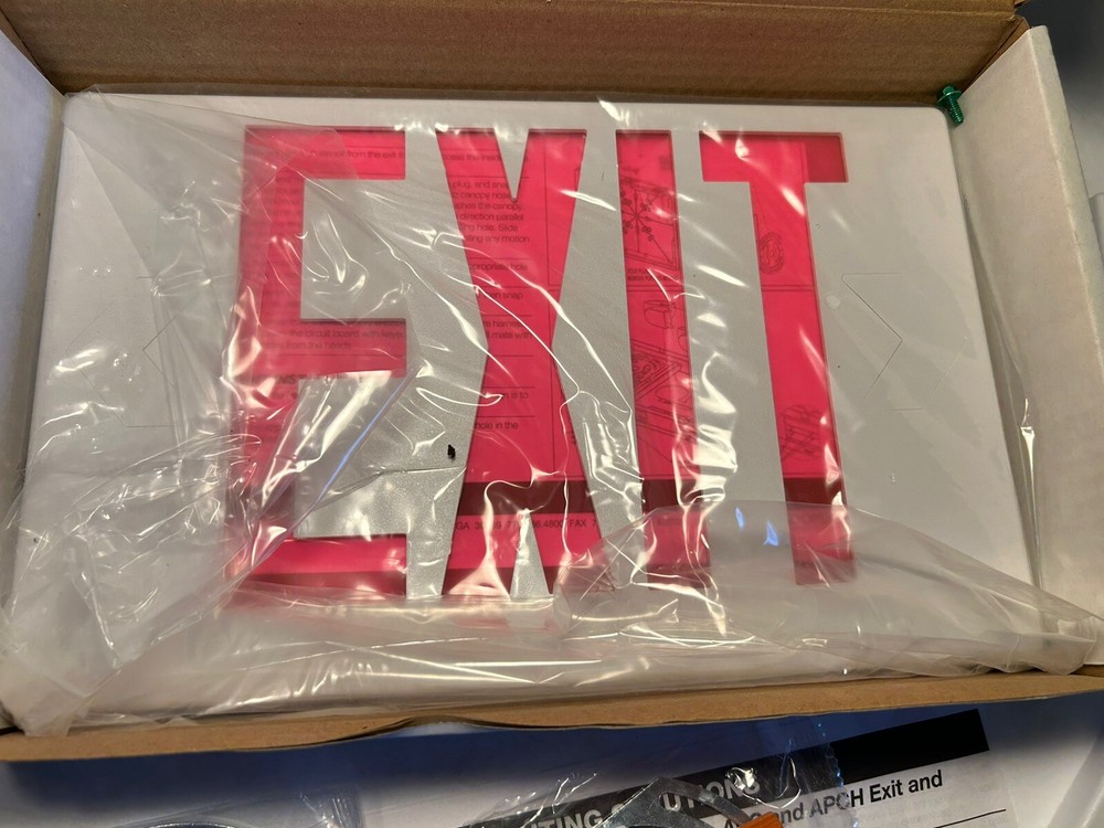 All-Pro Thermoplastic Exit Emergency Combo Cooper Lighting (Model: APC7R)