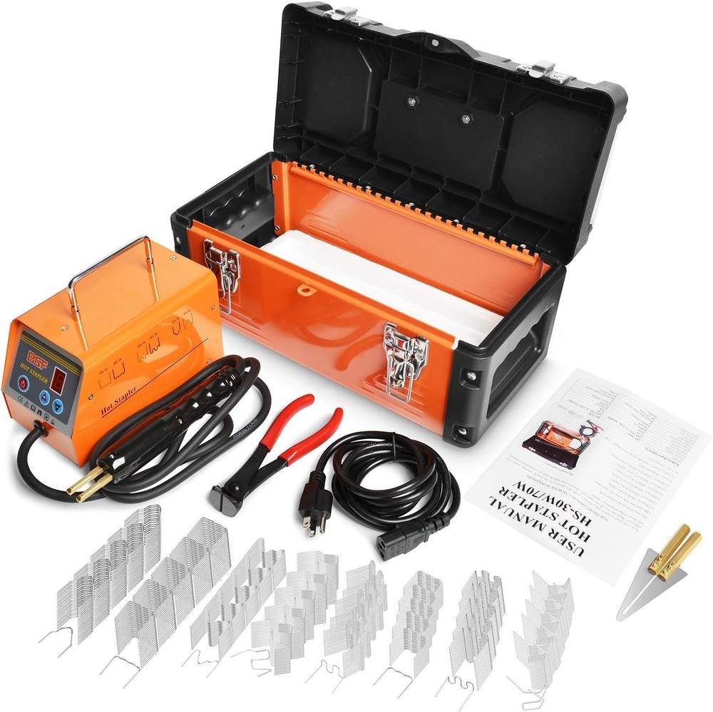 Plastic Welder Repair Machine Kit, 5-Level Adjustable Power, Bumper Plastic Repa