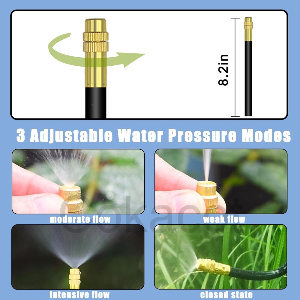 Drip Irrigation System Kit - 49.21Ft 360° Bendable Automatic Garden Watering