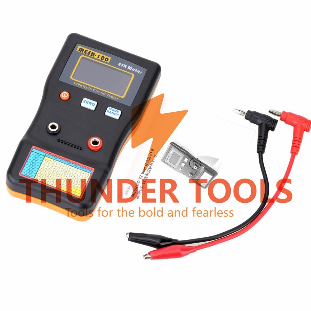 Thunder Tools MESR-100 ESR Capacitance Ohm Meter Professional Measuring