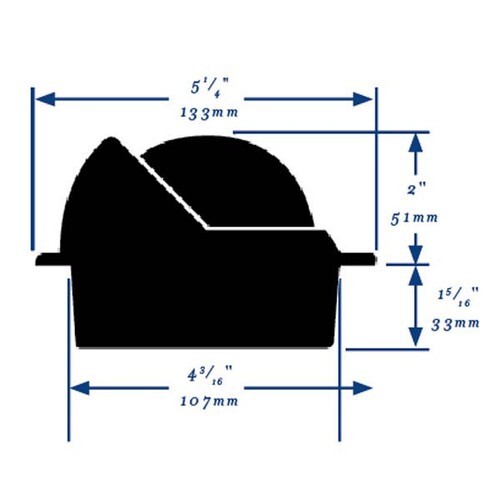 Ritchie F-83 Voyager Flush Mount Compass | Black
