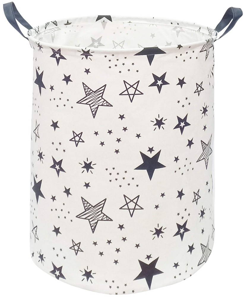 KUNRO Round Laundry Gift Basket Storage Hamper, Clothes Storage Organizer Bin...