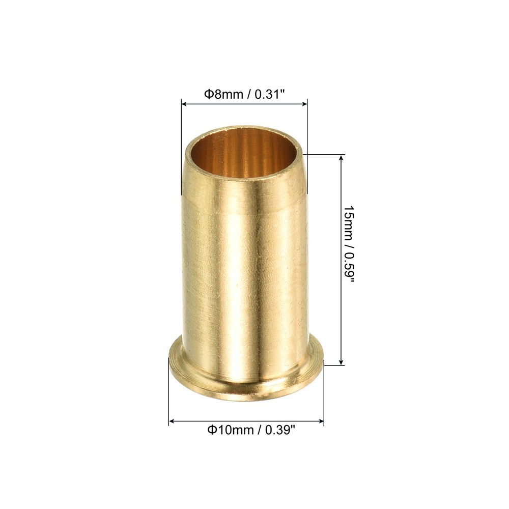 8mm Tube Brass Compression Insert Tube Support Compression Sleeve Fitting