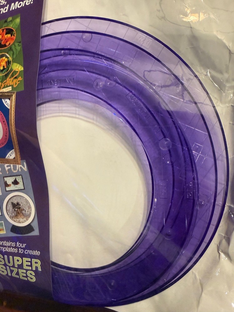 Fiskars Super Sized Circles & Ovals Shape Template Set 4910 Complete