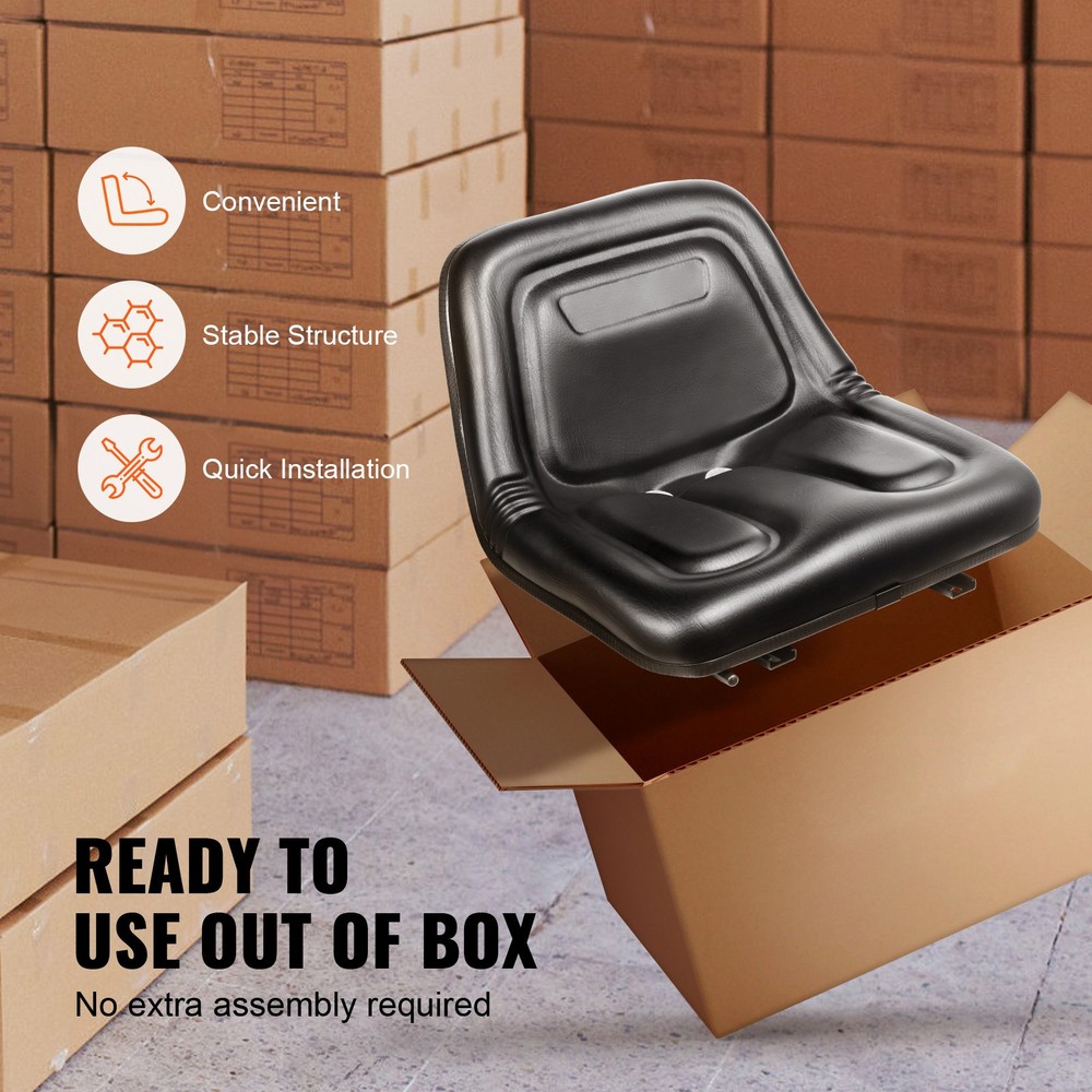 Universal Forklift Seat Tractor Seat with Micro Switch & Drainage Holes