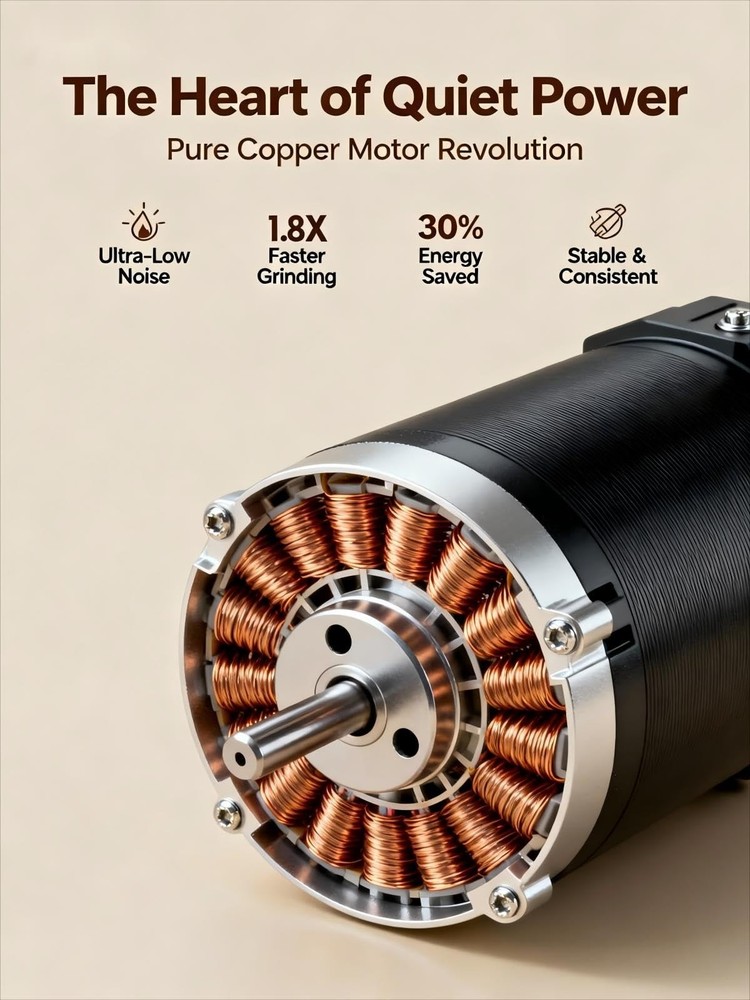 Portable Electric Burr Coffee Grinder - Grind While Charging - Visual Bean Hoppe