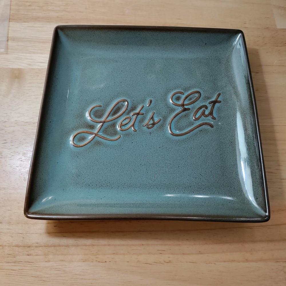 Hallmark “Let’s Eat” Snack Appetizer Plate 7"