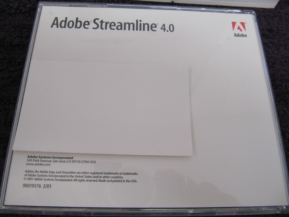 Adobe Streamline 4.0 for Mac - User Guide 'Factory Sealed'