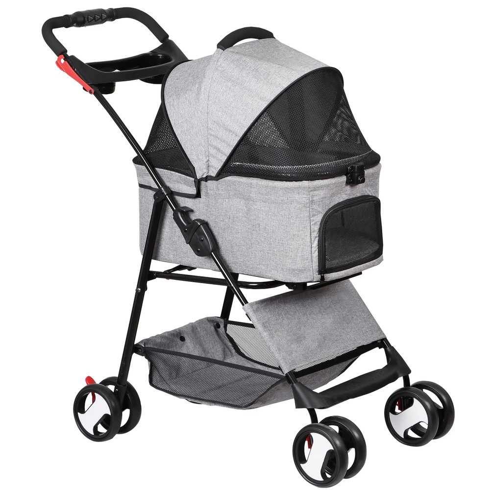 Premium Jogger Stroller and Detachable Carrier with Durable Linen Construction