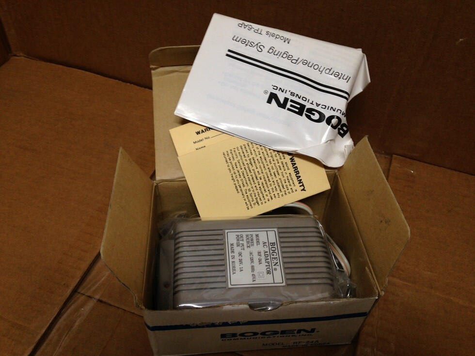 Bogen RF-24A Power Supply NEW