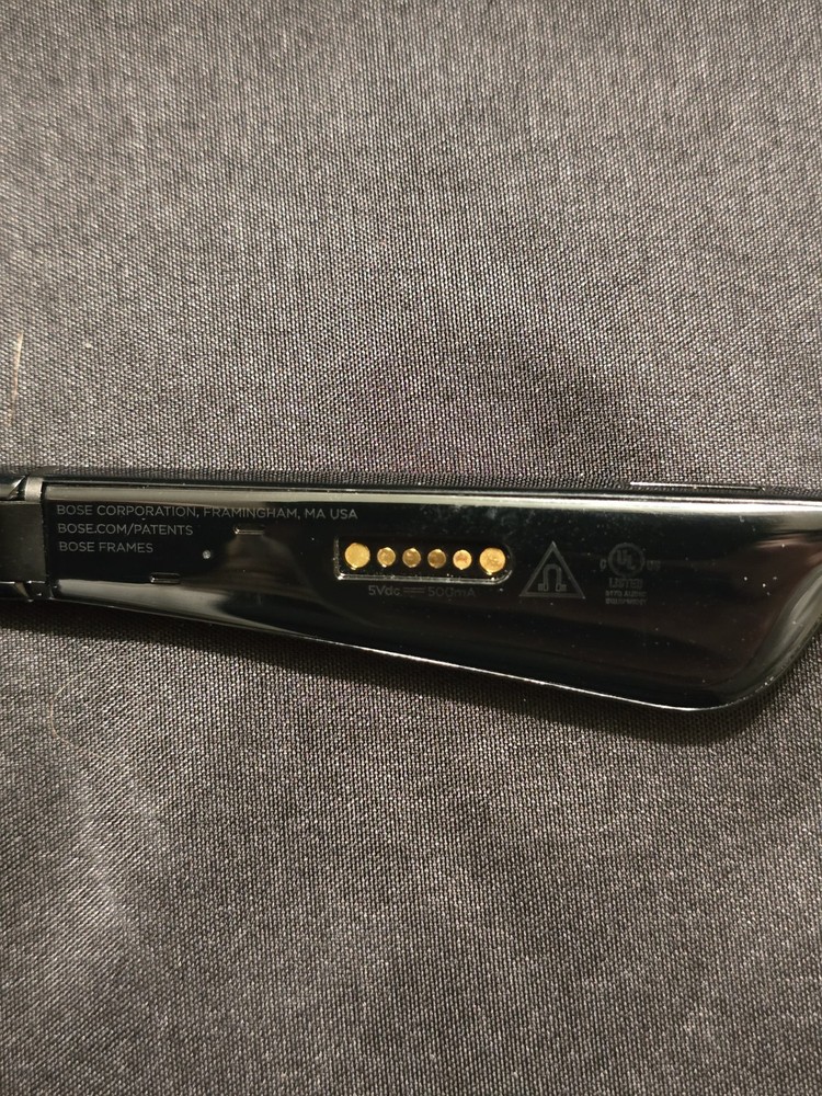 Bose Bluetooth Audio Sunglasses Frames Tenor Set Black & Silver Lens Rectangular