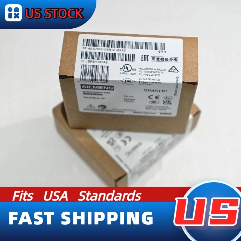 Real US STOCK 1PCS New Siemens 6ES7972-0BB12-0XA0 DP Connector 9-Pin Fast Ship