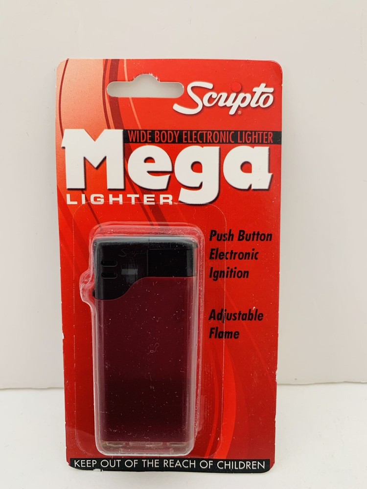 Scripto Wide Body Electronic Mega Lighter w/ Adjustable Flame *Lavender Color*