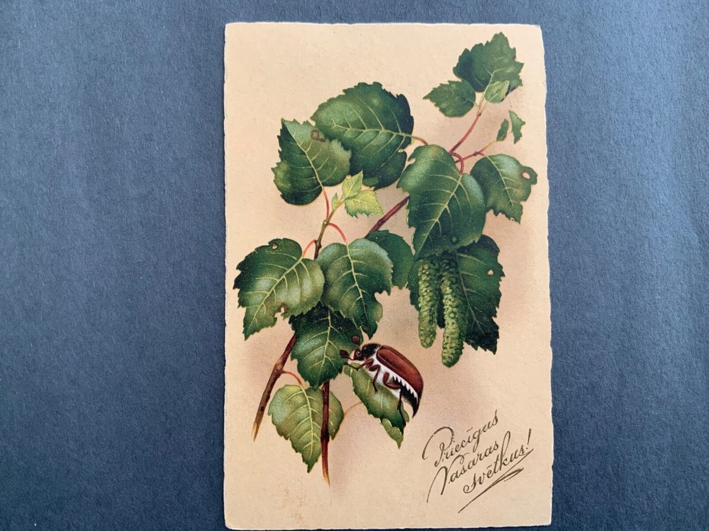 LATVIA post card 1932